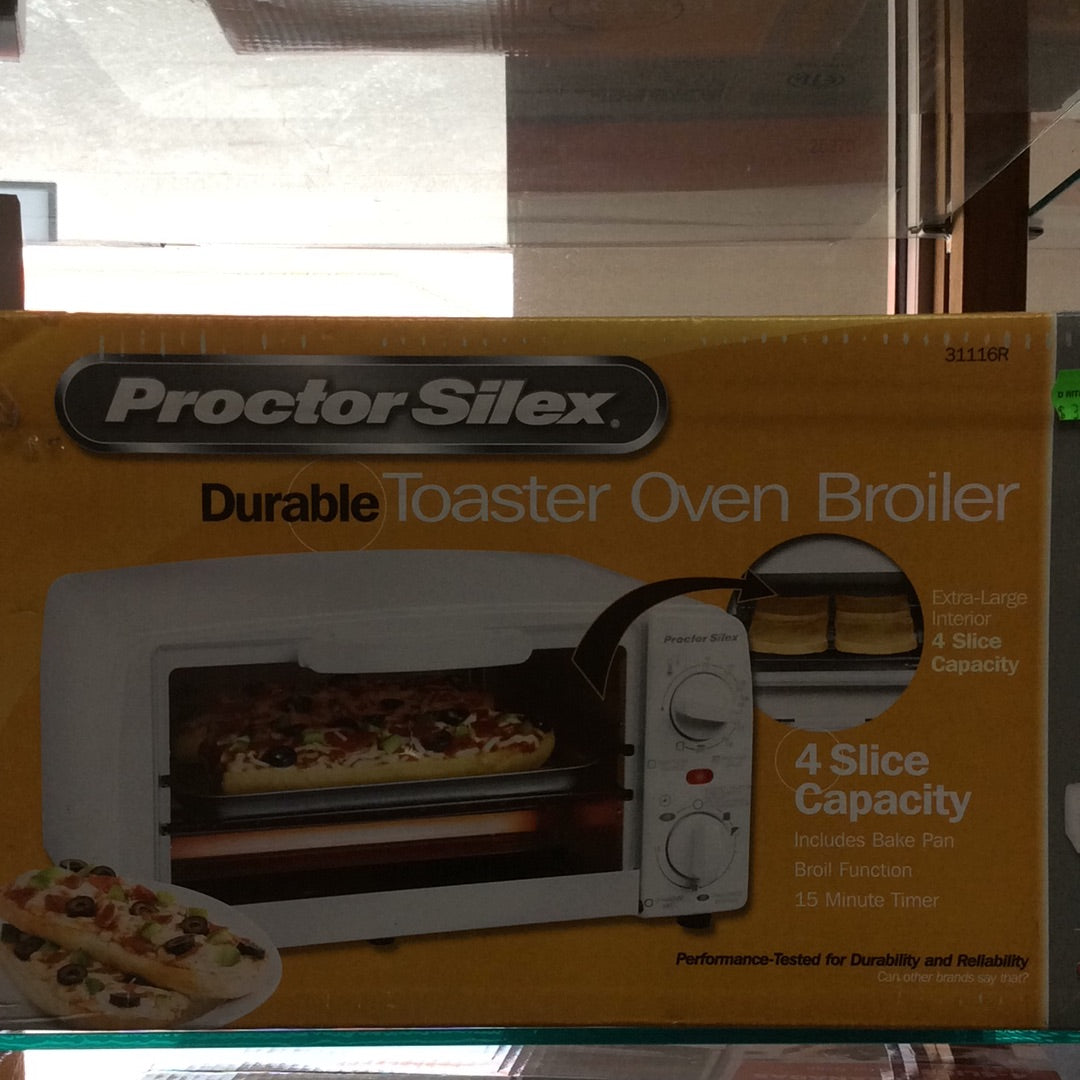 Proctor Silex Durable Toaster Oven Broiler, Durable, Black