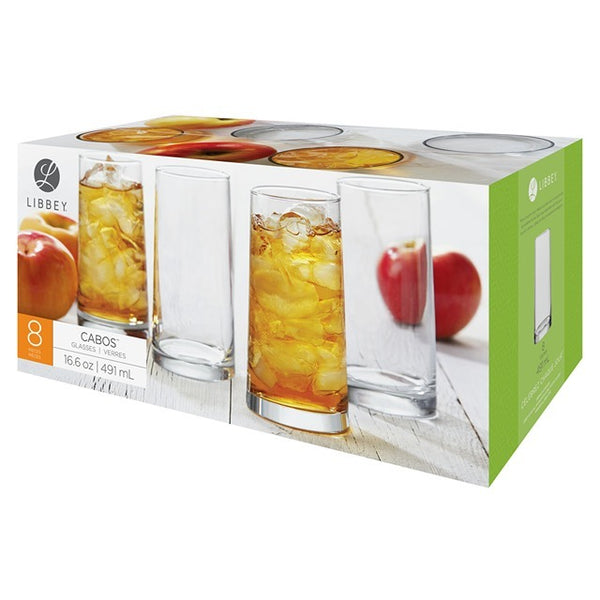 Libbey Cabos 8pc Hiball Drinkware Set