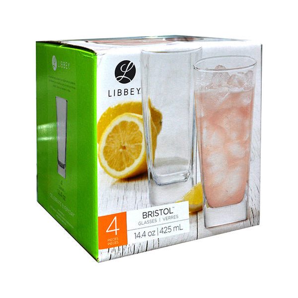 Libbey Bristol 4pc Hiball Drinkware Set