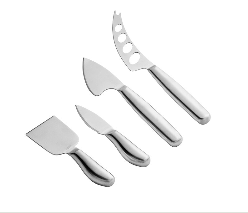 Acopa 4-Piece Stainless Steel Hard Cheese Knife Set