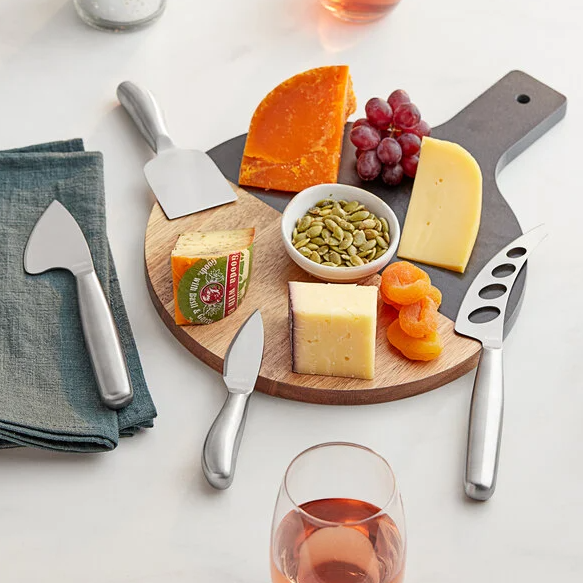 Acopa 4-Piece Stainless Steel Hard Cheese Knife Set