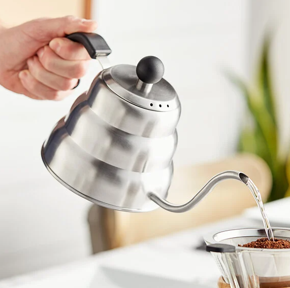 Acopa 34 oz. Stainless Steel Pour Over / Gooseneck Kettle