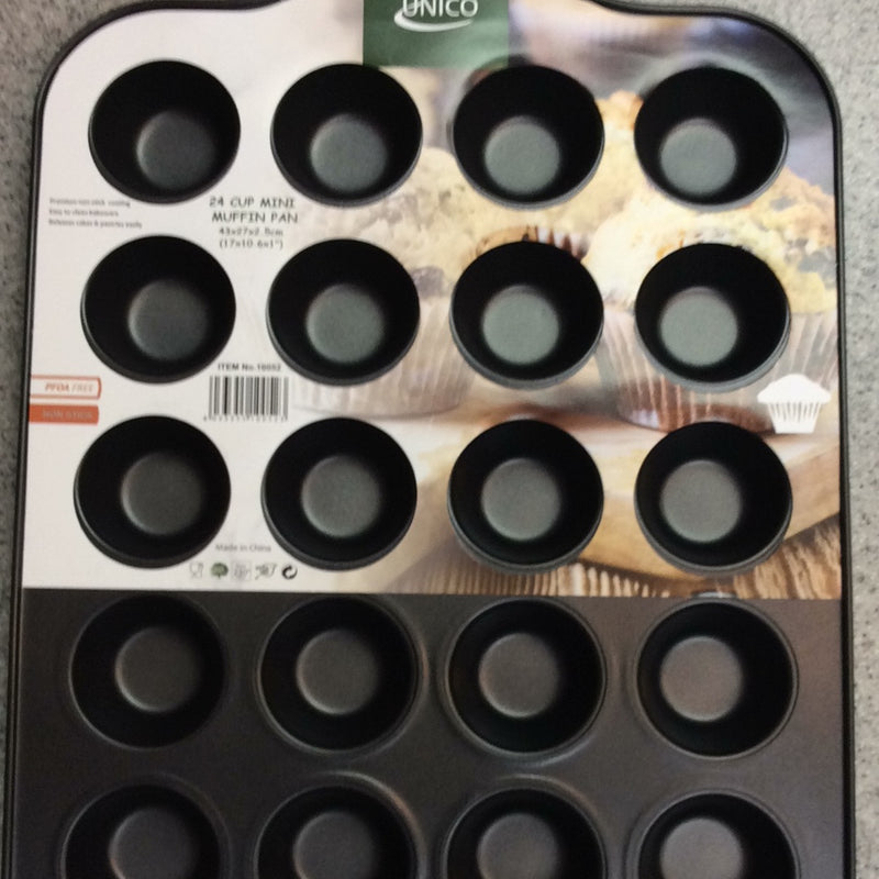 Unico Mini Muffin Pan 24 Cup